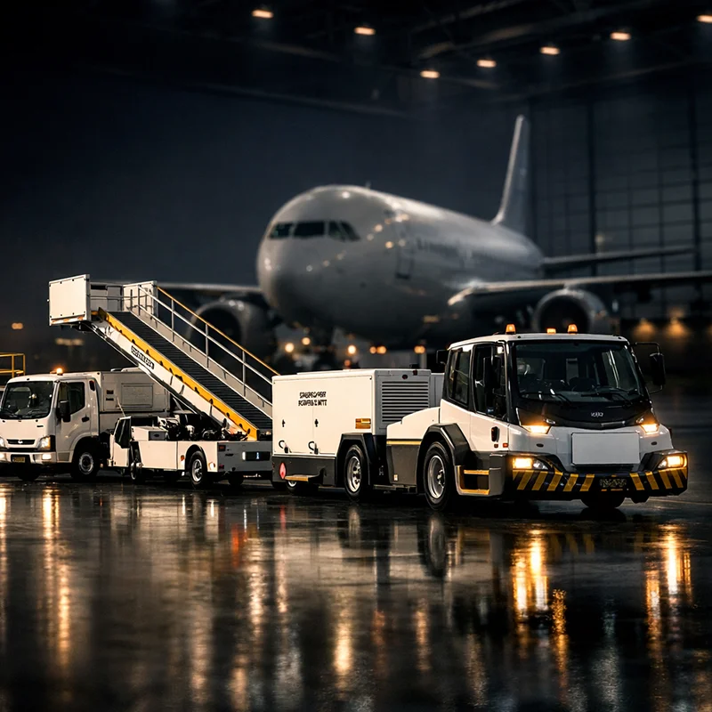 maquinaria y equipos de apoyo en tierra para aeronaves (gse)