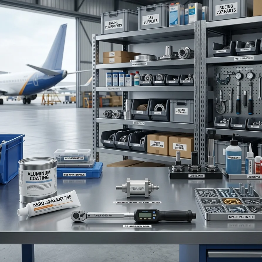 epuestos y suministros en general para aeronaves y gse